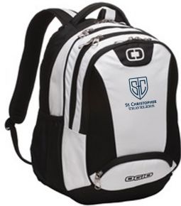 Ogio Bullion Backpack, White/Black