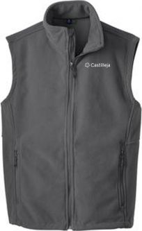 Men's Port Authority Fleece Vest, Iron Grey