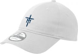 Adjustable Unstructured Cap, White