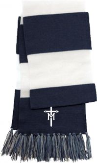 Spectator Scarf, Navy / White