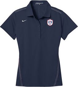 Nike Ladies Dri-FIT Sport Swoosh Pique Polo, Navy