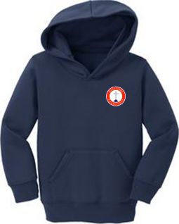 Fleece Pullover Hooded Sweatshirt, Navy