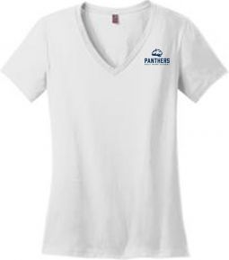 Ladies Perfect V-Neck Tee, White