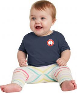 Infant Fine Jersey Tee, Navy