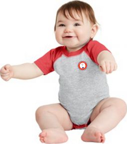 Infant/Toddler - Jersey Tee, Vintage Heather/ Red