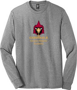 Mens Tri-Long Sleeve Crew Tee, Grey Frost