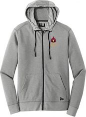 New Era Fleece Full-Zip Hoodie, Shadow Grey Heather