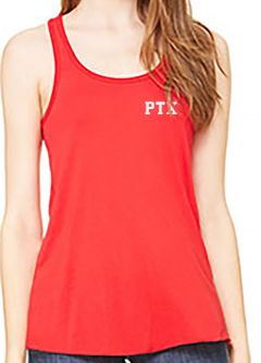 Bella+Canvas Flowy Racerback Tank, Red