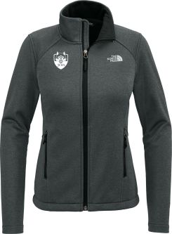 The North Face Women's Chest Logo Ridgewall Soft Shell Jacket, Dark Heather Grey