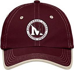 Vintage Washed Contrast Stitch Cap, Maroon/ Stone