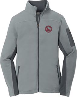 Ladies Fleece Full-Zip Jacket, Frost Grey/ Magnet