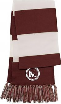 Spectator Scarf, Maroon/White