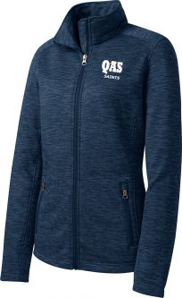 Port Authority Ladies Digi Stripe Fleece Jacket, Navy