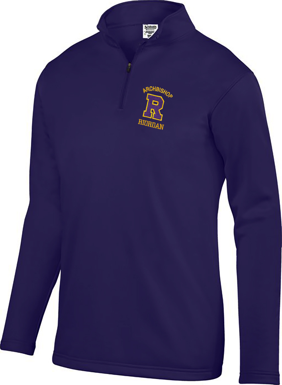 Wicking Fleece 1/4 Zip Pullover, Purple: sportpacks.com