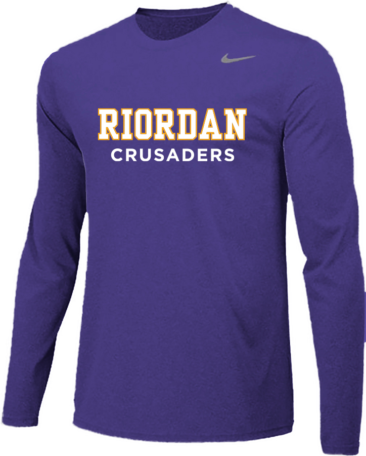 mens purple dri fit shirt