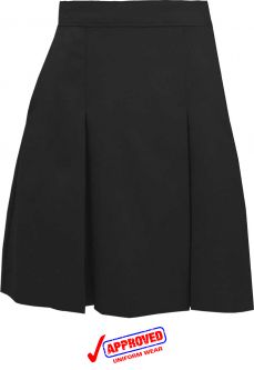 Skirt Model 34 - Polyester Solid - Black