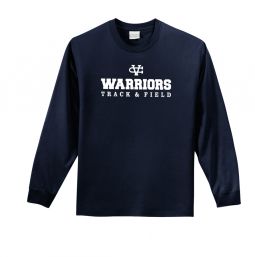 Track & Field - L/S Cotton T Shirt, Navy - Size 2XL