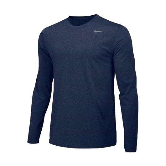 BLANK / NON-DECORATED - Nike Legend Long Sleeve T-Shirt, Navy ...