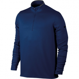 BLANK / NON-DECORATED - Nike Golf Dri-Fit 1/2 Zip, Navy LARGE